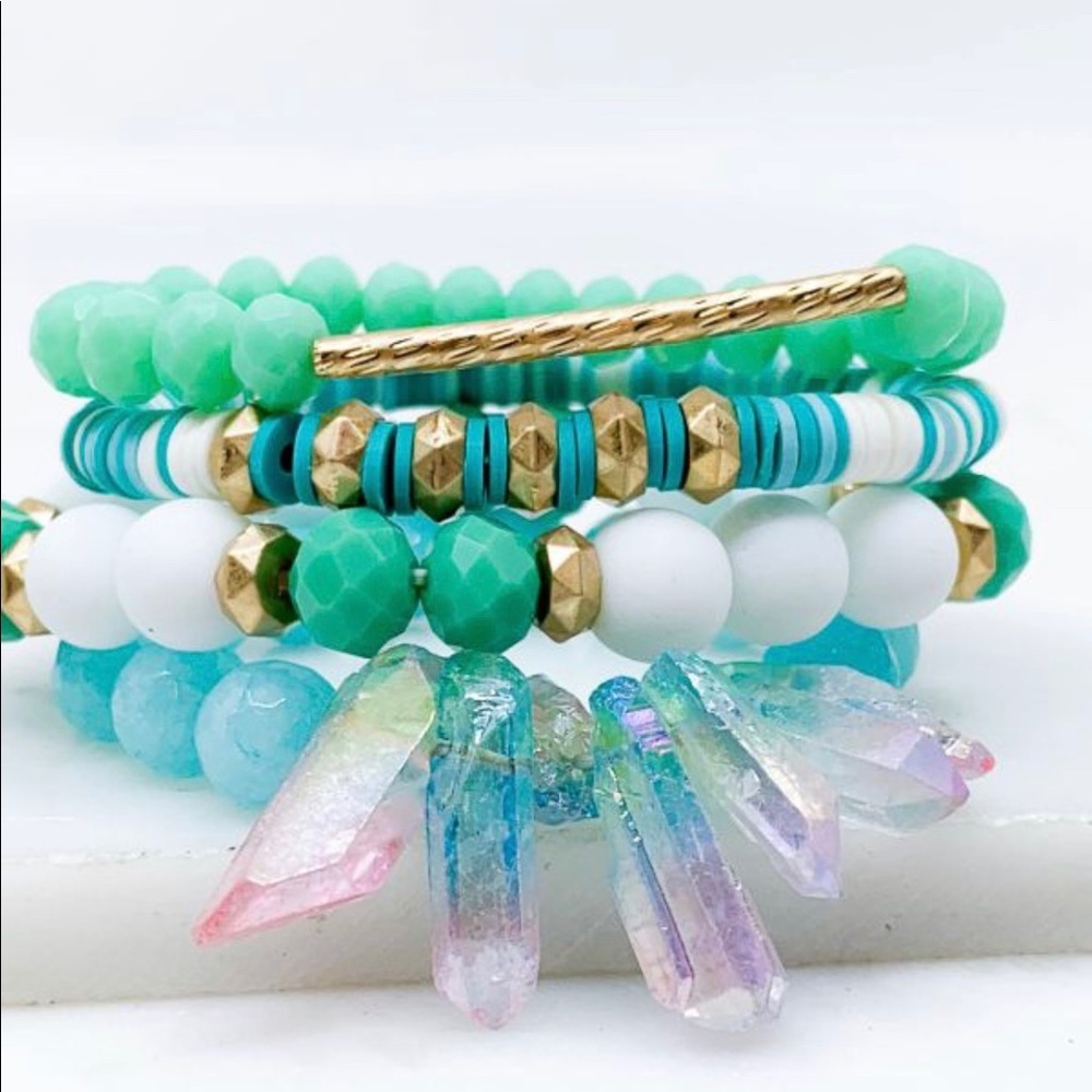 Teal Crystal Bracelet